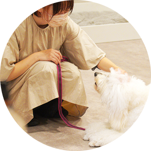 お客様とワンちゃん